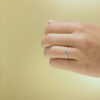 Förlovningsring Calm, 0.50ct, vitt guld