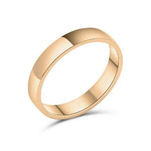 Vigselring Birke, 4 mm, rött guld