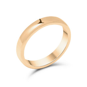 Vigselring Hazel, 4 mm, rött guld