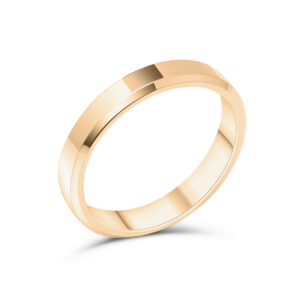 Vigselring Ripple, 4 mm, rött guld