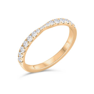 Alliansring Glint Skye, 2.2mm, 0.37ct, rött guld